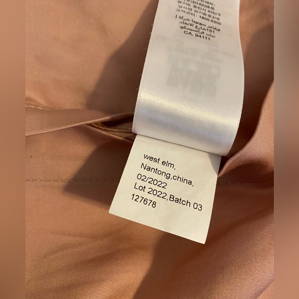 West Elm Blush Comforter and Sham set - Picture 7 of 11